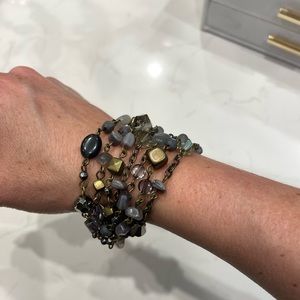 Cookie Lee Blue and Gold bracelet